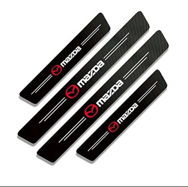 MAZDA - Car Carbon Fibre Vinyl Door Sill Protector