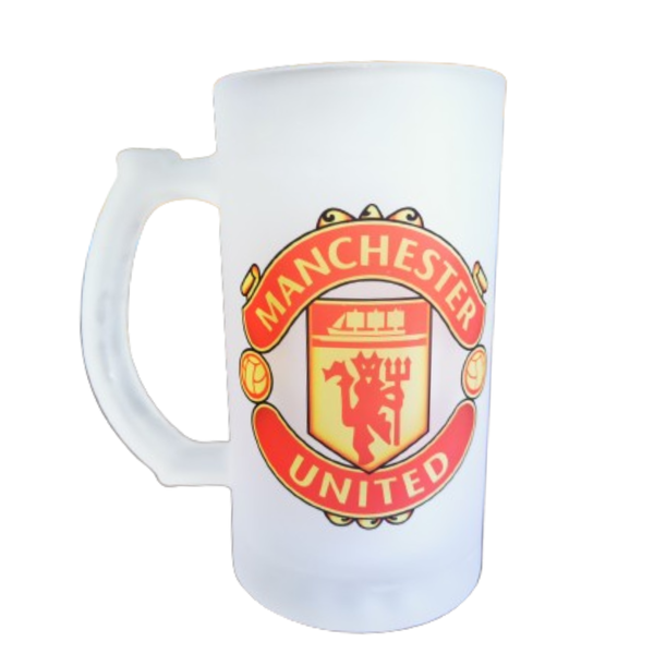 Manchester United Frosted Beer Mug 470ml