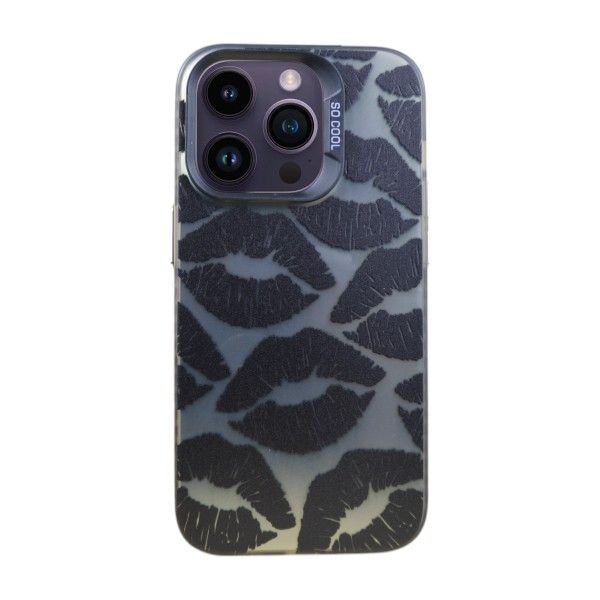 Midnight Kiss Luxe Phone Case Compatible With IPH 14 Pro - Silver