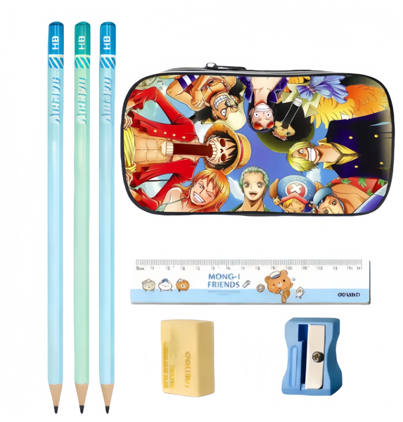 Kids Cute Cartoon Animal Pencil Case Large Capacity Zippered Pen Bag
