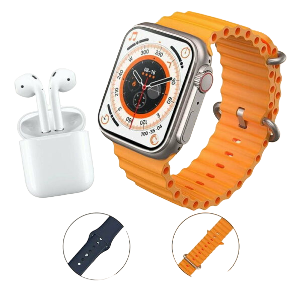 I8 Smart Watch with Bluetooth Earphone Set