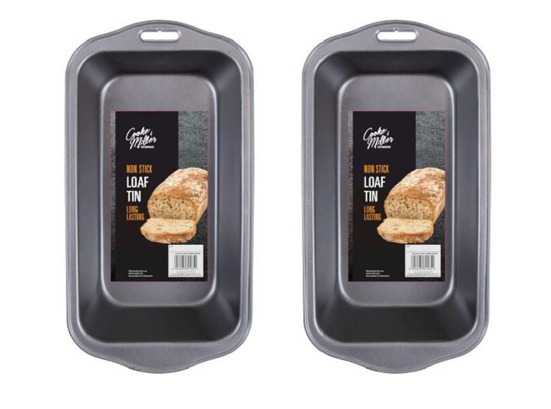 2 Non Stick Loaf Pans