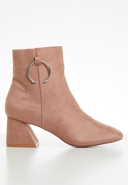Women's Public Desire Bff Ankle Boot - Pink