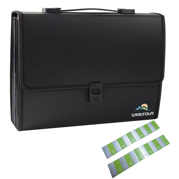 GREATOUR Concertina A4 File Folder Case Accordian - 26 Partitions &amp; Handle