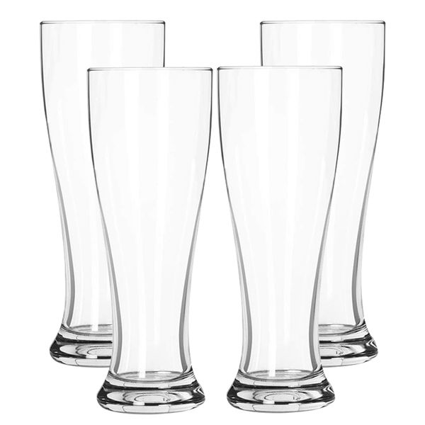Tall Designed Craft Beer Lovers Tumbler Glasses Set of 4 - 430ml