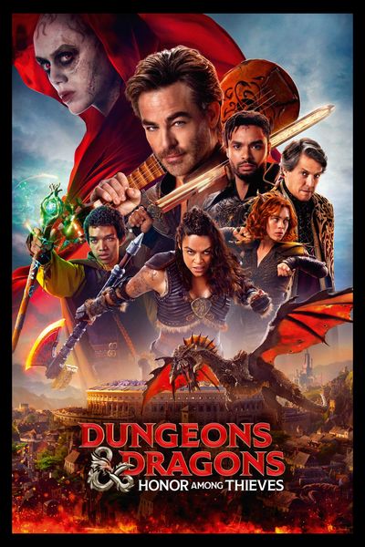 Dungeons &amp; Dragons - Honour Among Thieves Poster with Black Frame