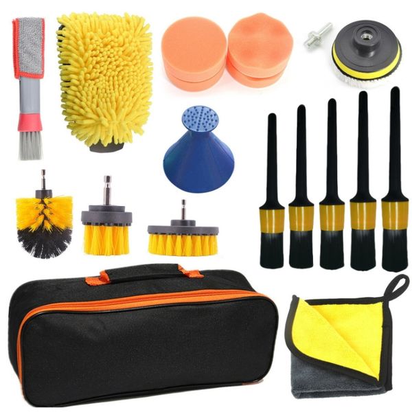19 in 1 Car Cleaning Brush Set