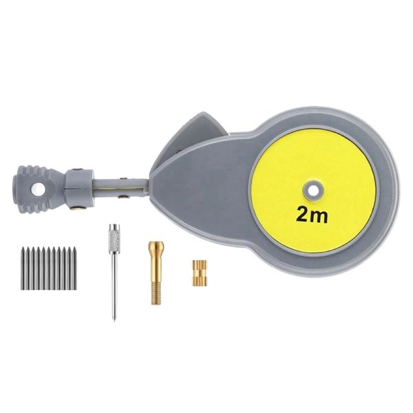 Tool DIY Retractable Drawing Rotate Tape Measuring Beam Kit-2m