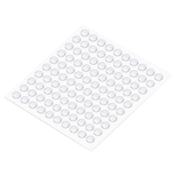 100 Capsules Self-Adhesive Rubber Furniture Bumper Pads For Furniture