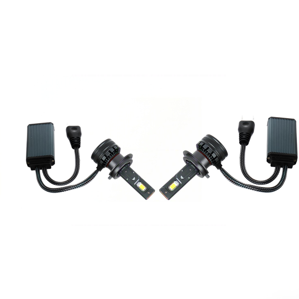 Ecomlight - H7 LED Headlight Bulbs 260W 6000K-8500K Pair Plug/Play 12V-80V