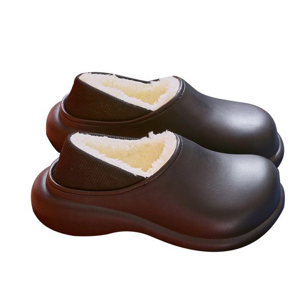 Waterproof Non-Slip Soft Plush Warm Winter Slippers