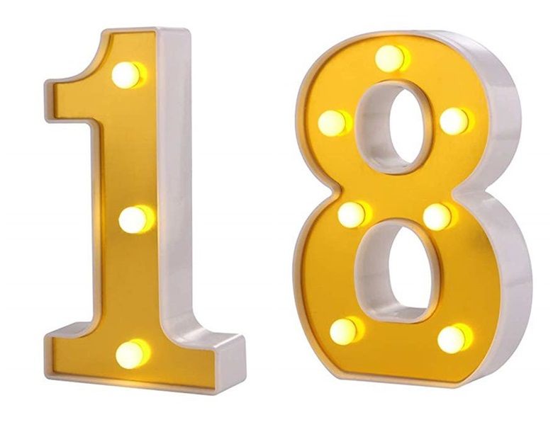 18 light up numbers amazon