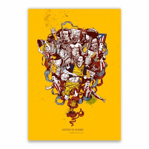 Atletico Madrid Champions Poster - A1