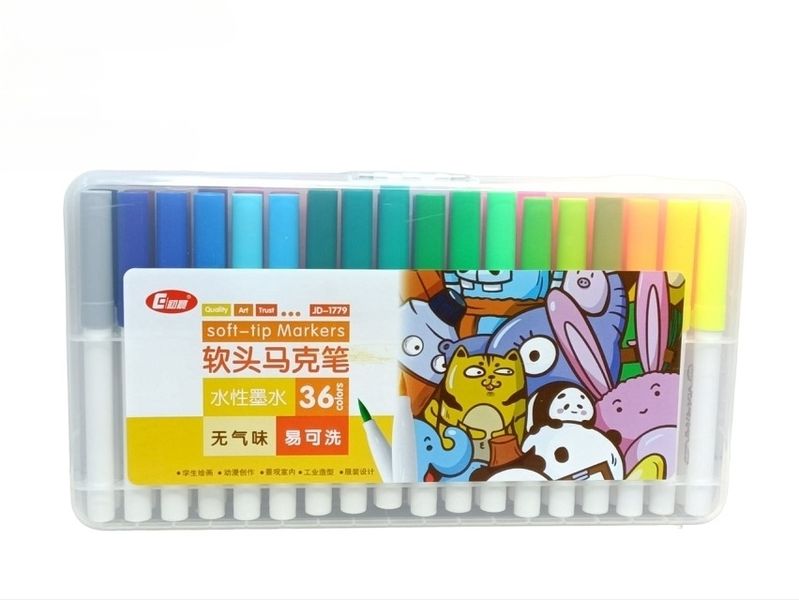 Soft-Tip Markers Set - 36PCS