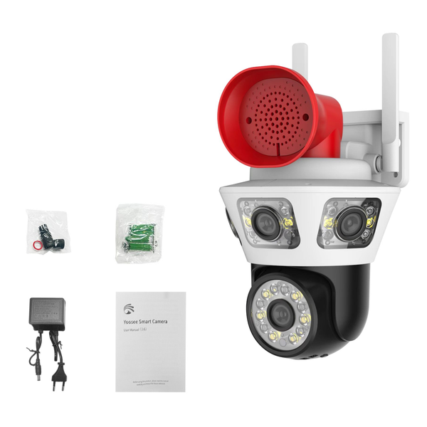 4MP Security Camera System+1080P WIFI+Automatic Tracking Alarm notification