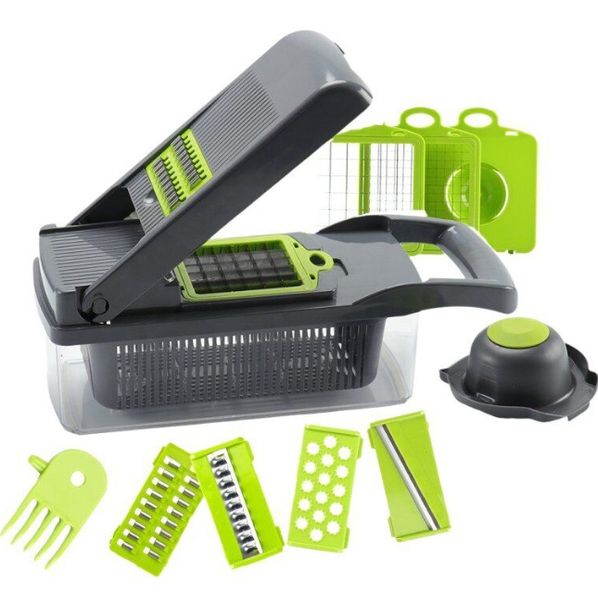 14 PCS Vegetable Cutter, Slicer, Shredder and Dicer Set