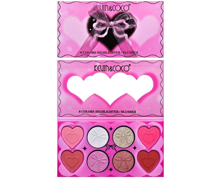 8 Color Blush &amp; Highlighter Palette