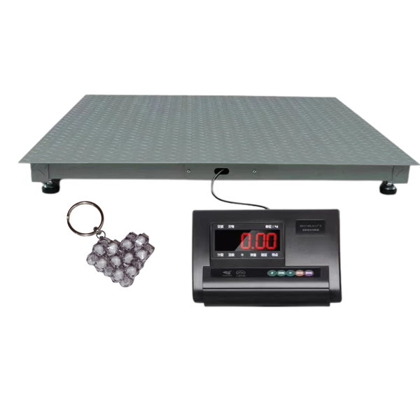 Heavy duty digital platform weighing scale 3000kg and handmade keyholder