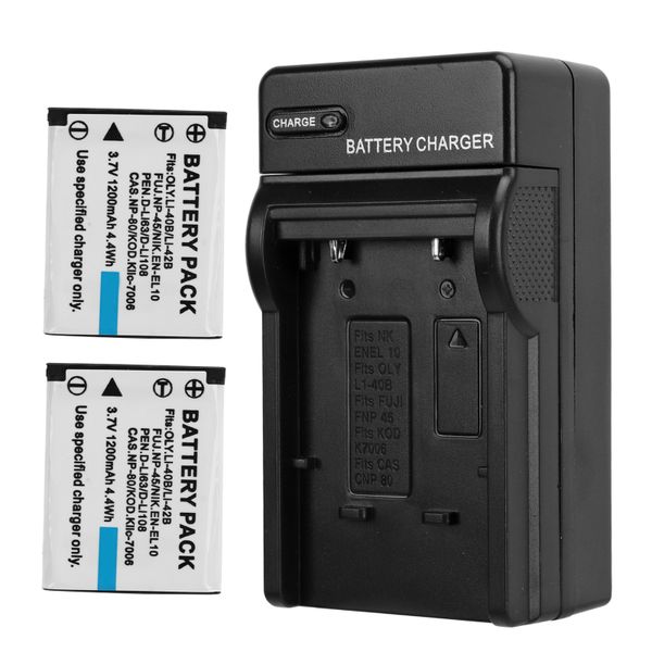 1200mAh Travel Charger Compatible With FNP45/LI42B Cams