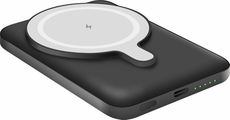 TROO Certified 5,000mAh 15W UltraThin MagSafe Wireless Qi-Enabled PowerBank