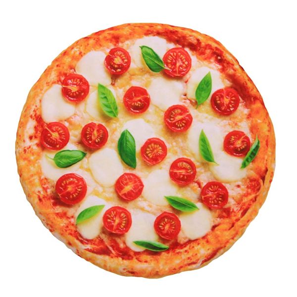 Dog Cat Simulation Pet Soft Pizza Blanket And Mat 2 Piece Set