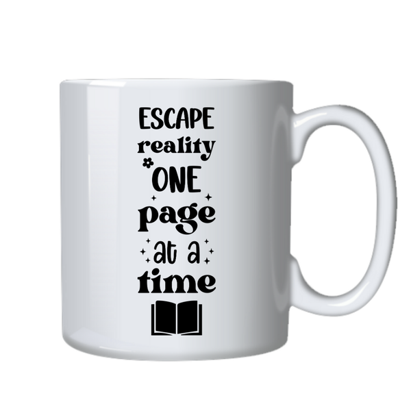 Escaping Reality Ideal Fiction Book Reader Gift Writing Mug Cup 402