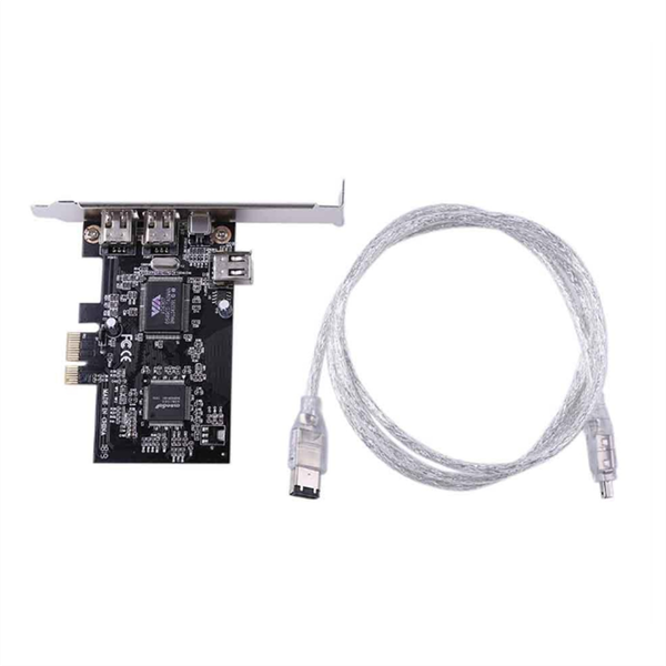 Pcie 4 Port (3X6Pin+1X4Pin) Firewire Ieee 1394 Adapter Card 800Mbps
