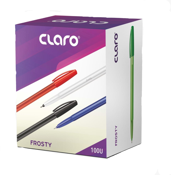 Claro Frosty 100U Ballpoint Pens