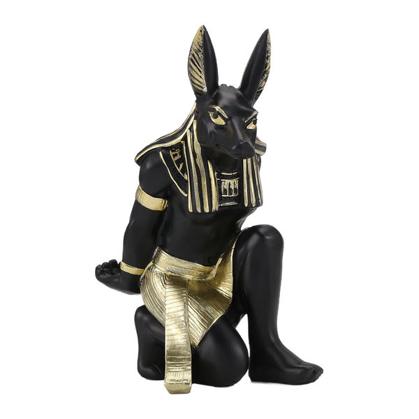 Resin Anubis God Wine Rack Figurines Egypt Dog Miniatures Statues