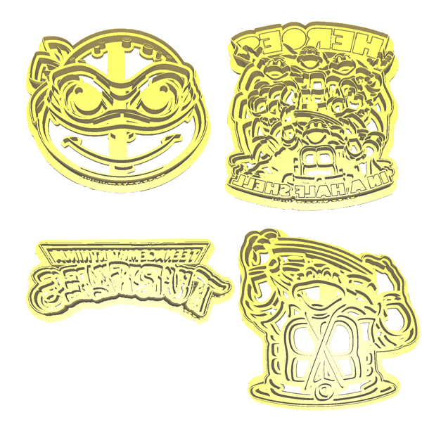 Teenage Mutant Ninja Turtle Cookie Cutters