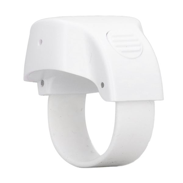 White Selfie Ring Controller With Bluetooth Connection