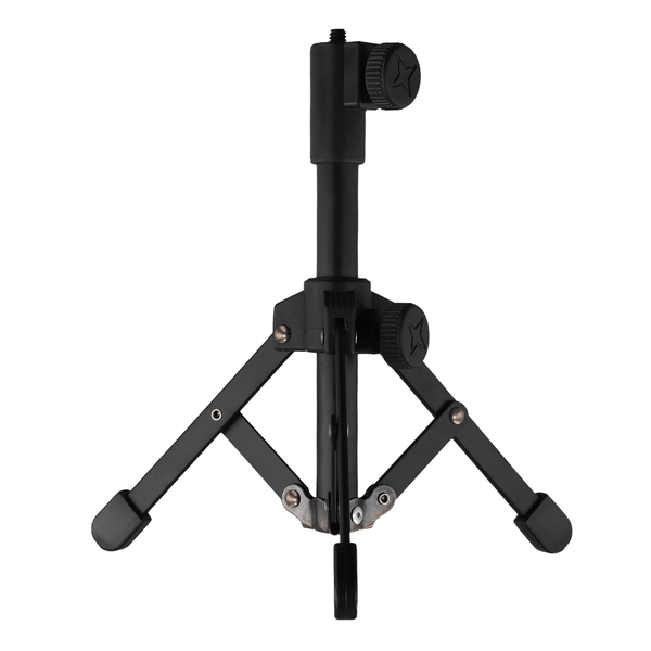 Mini Tabletop Tripod Microphone Mic Stand Holder with 1/4 Inch Threaded for
