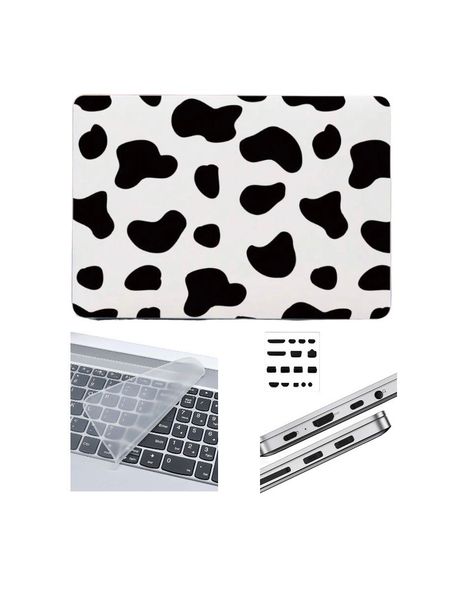 4pc Laptop Protection Combo - Cow Print