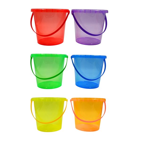 Greenbean - Translucent Buckets - Water Play Set - 2 Litre - 6 Pieces