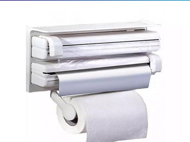 3-in-1 Paper Dispenser For Kitchen - Alumimum Foil Cling Film And Tissue