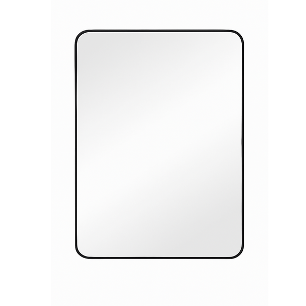 Square Mirror - 62x167cm, Black Frame