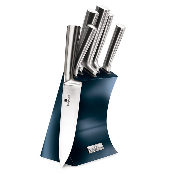 Berlinger Haus 6 Piece Knife Set with Stand - Aquamarine Edition