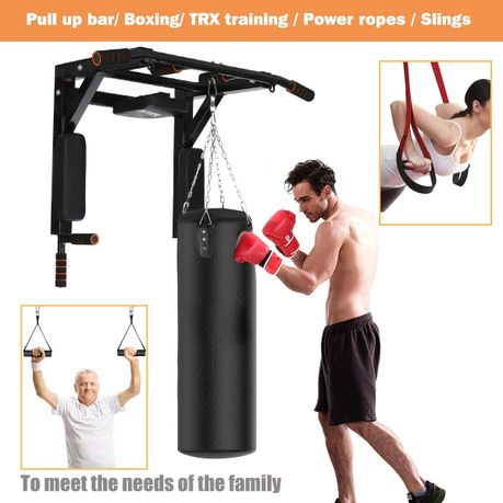 Flexi Muscles Multifunctional Wall Mounted Pull Up Bar and Dip