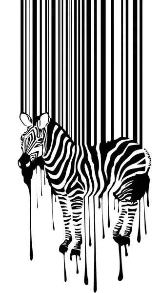 Black Vinyl 46 x 100cm Animals Wall Art