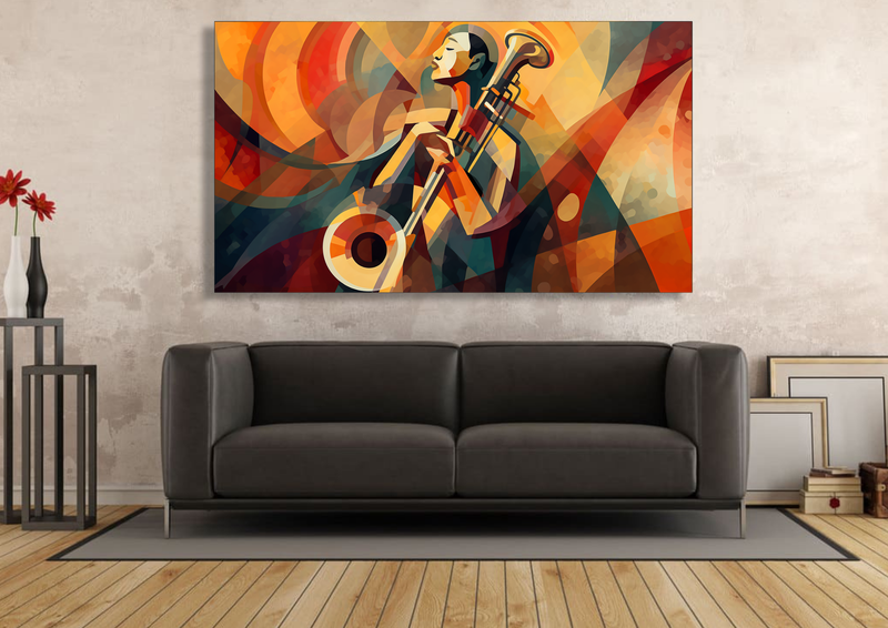 Canvas Wall Art - Abstract Jazz Colours - IM0413