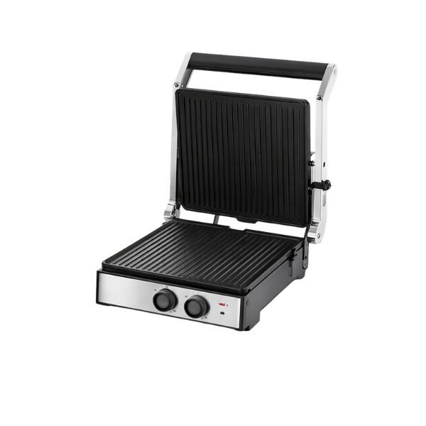 Electric Stainless Steel Non-Stick Sandwich Maker &amp; Panini Grill Press