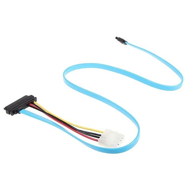 SATA TO USB Hard Disk Drive Splitter Data Cable - Blue