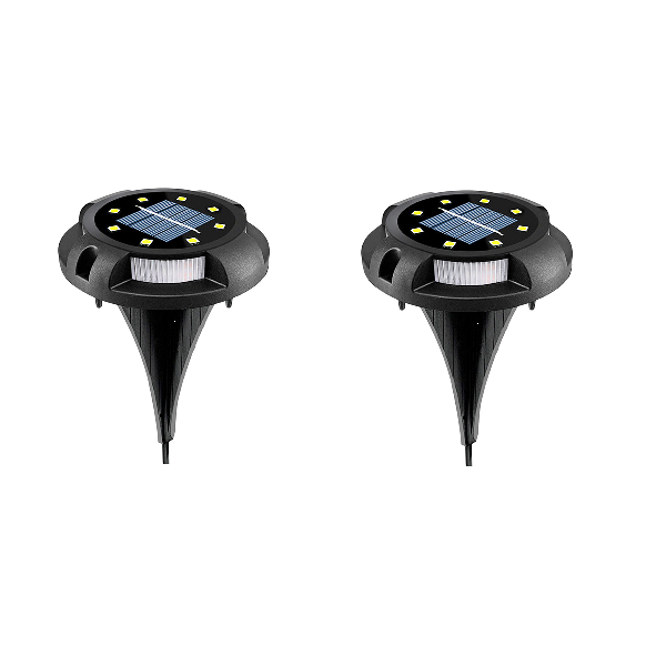 Solar Ground Path Light 3000k Warm White 2 Pcs - MRUL