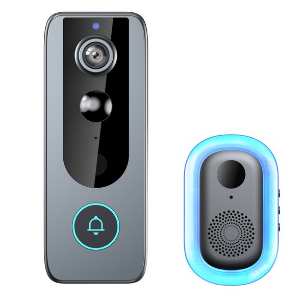 Wireless two-way intercom video doorbell with high-definition night vision