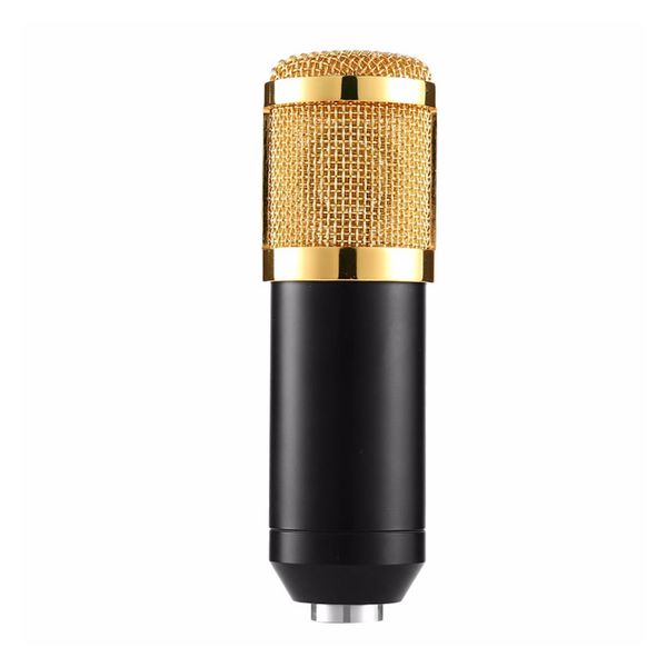 Portable Professional Black and Gold Condenser Microphone-XF0125