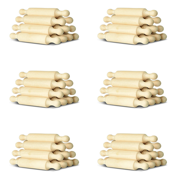 Wooden 6 Inches Long Kitchen Baking Rolling Pin For Children Fondant