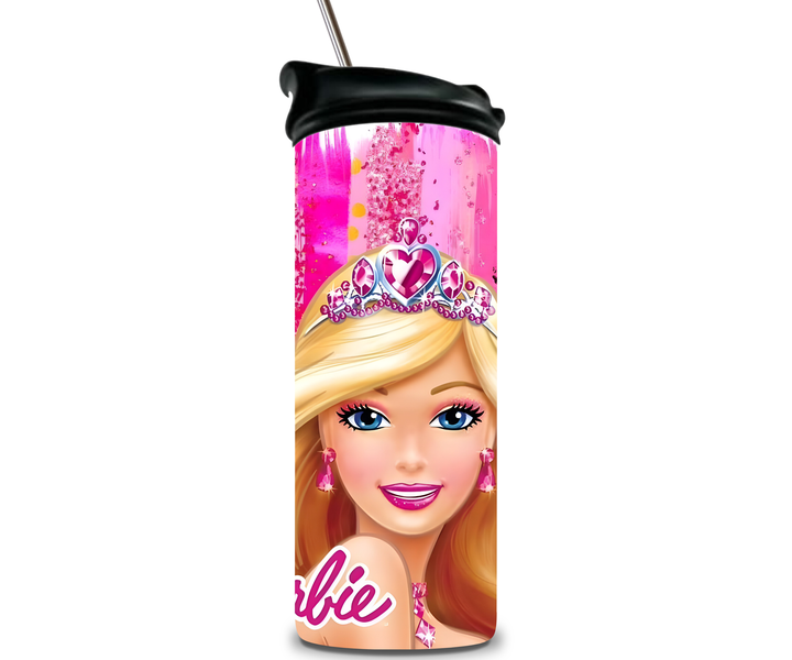 Barbie Double Wall Stainless Steel 20oz Tumbler. Water Bottle