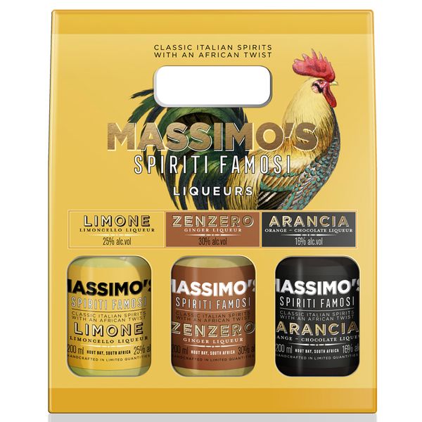 Massimo's Yellow Trio Gift Pack 3 x 200ml