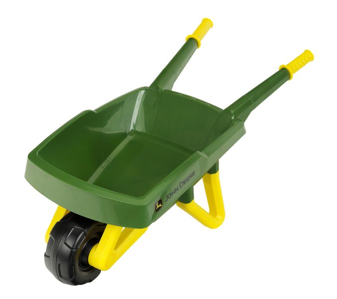 Klein Toys John Deere Childrens Toy Wheelbarrow Set (80cm Long) - Green