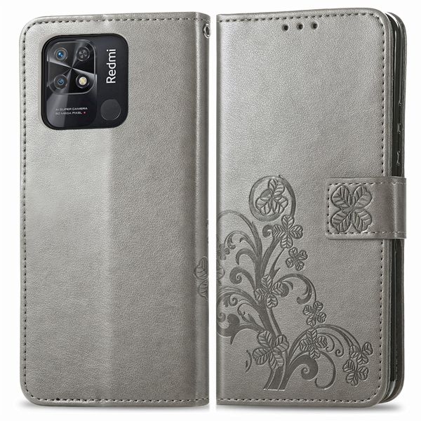 Flip Kickstand Leather Phone Case &amp; Wallet Compatible with Xiaomi Redmi 10C